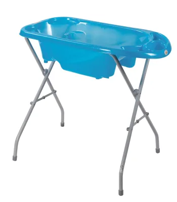 Baby Plastic Bathtub High Quality with Steel Stand Infant Bath Tub Baby Bath