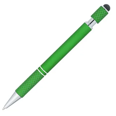 Custom Logo Siena Soft Touch Stylus Spinner Pen Retractable Click Action Black Ink Screen Print Promotional Gift Pro