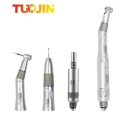 Dental Low Speed Handpiece Internal Watercourse Contra Angle Straight Handpiece Air Motor 2/4 Holes Dental Handpiece
