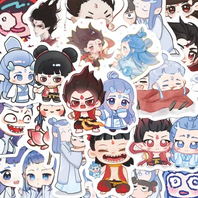 NeZha2 Stickers, 2025 Customizable Anime Art, Ideal for Phones, Laptops & Gifts