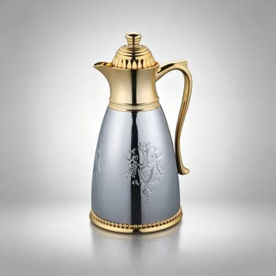 Hajj Assembled Vacuum Metal Shell Glass Liner Gift Carafe for Pilgrimage Kits Gulf Supermarket Mass Sourcing