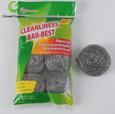 Hot Sale Free Samples 12pcs Eco-Friendly Lightweight Sustainable Stainless Steel Silver Gold High Absorption Scourer Dish
