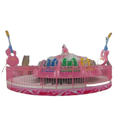 Beautiful Children love Games Rotation Dancing Girl Rides Amusement Park Equipment