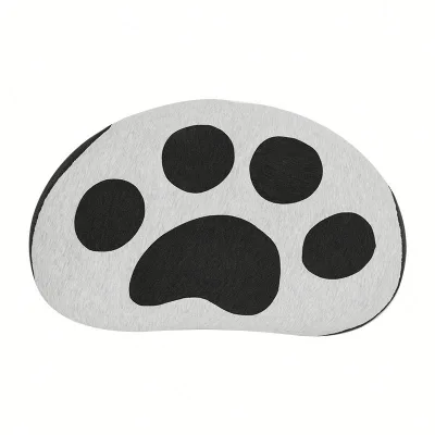 Panda Paws Luxury Bamboo Shredded Memory Foam Pillow Hypoallergenic Breathable Medium Firm Neck Support Geometric Modern Design