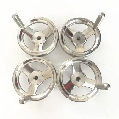 Round Silver-white Cast Iron Hand Wheel for Machine Tool Processing