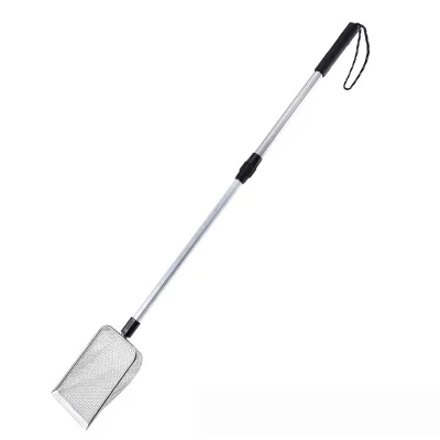 Premium Telescoping Metal Cat Litter Scoop with Interchangeable Heads Washable Pet Cleaning Shovel for Small Animals
