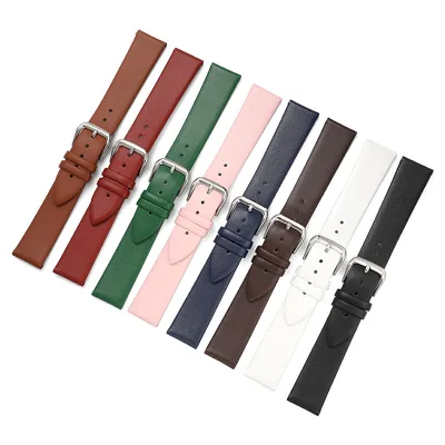Hot Sale Band Width 8-22mm Elegant Watch Bands, Genuine Leather Replacement Straps for Men and Women