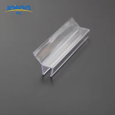 H-shaped PVC Glass Shower Seal Hardware Accessories Sliding Door Rubber Soundproofing Waterproof PVC Clip Sealing Strip Bathroom