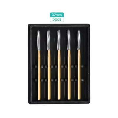 5Pcs/box Dental Endo Z Burs 21/25/28mm Tungsten Carbide Burs Endodontic Polishing Drills for High Speed Handpiece Dentist Too