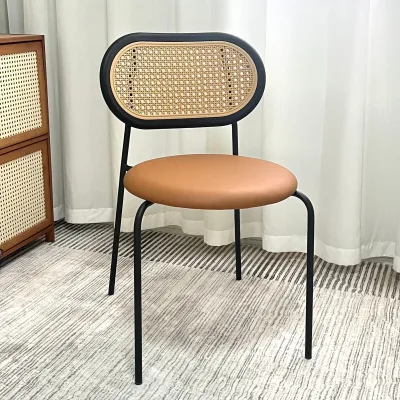 Customized Wholesale Durable Restaurant Dinning Room Furniture  Seat Chrome Legs Dining Chairs