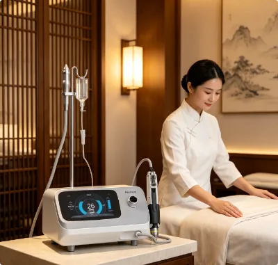 Water Oxygen Infusion Facial Machine with Vacuum Suction for Skin Rejuvenation and Pore Care Salon
