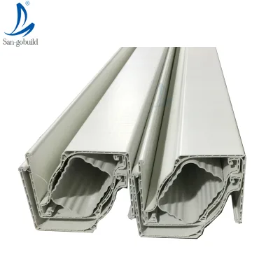 Kenya UPVC K Square Style Gutter Line Brown 5.2In Rain Gutter System