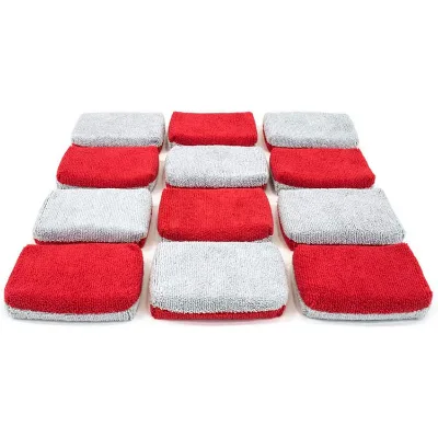 Reusable Microfiber Ceramic Coating Applicator Sponge with Plastic Barrier