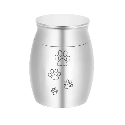 OEM Customizable Stainless Steel Mini Urn for Cat Dog Ashes Beautiful Pet Cremation Caskets Teardrop Shape Eco-Friendly Design