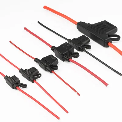 Hot ATN Mini Inline Blade Fuse Holder 94V-0 Water Resistant IP68 PVC Customized Wired 12AWG 22AWG for Auto Jeeps Motorcycles