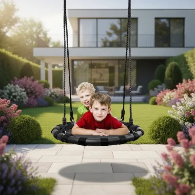 Zoshine Portable Folding Swing Dual Use for Indoor and Outdoor with High Load Bearing Capacity Parent-child Interactive