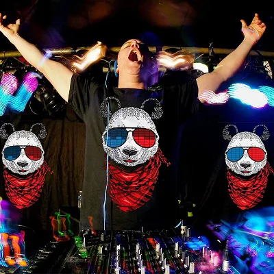 Sound Activated Glow Shirts Light up Equalizer Clothes LED T Shirt for Party