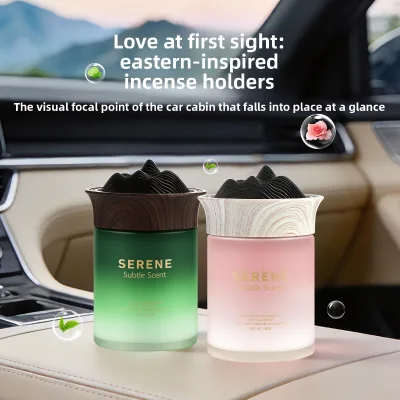 Car Air Freshener Yunshan Glass Dual-use for Car & Home Air Purifier Long-lasting Fragrance Solid Balm Ornament