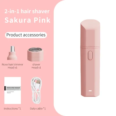 2025AINI Magic Mini Electric Shaver Multi-Functional Private Parts Pubic Hair Remover for Females English Operating Instructions