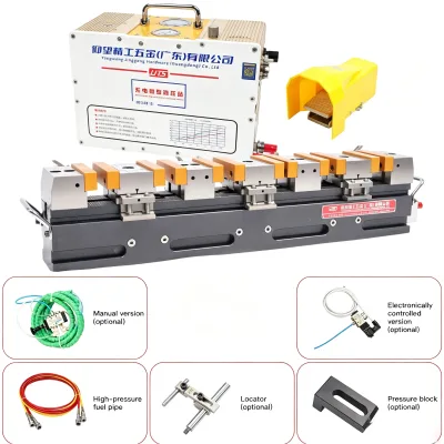 Hydraulic 6-station Vise, CNC Machining Center Centering Vise, High-precision Multi-station Hydraulic Combination Vise