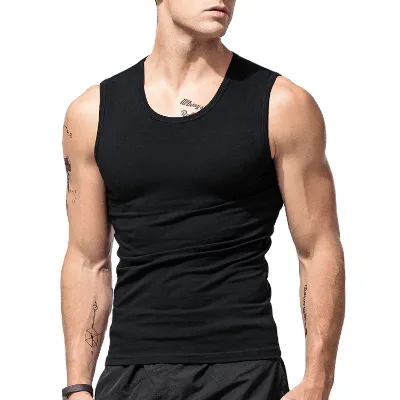 Men's Custom Logo Muscle Gym Workout Shirt Bodybuilding Sport Running Tank Tops Mens Custom tank Top 2020