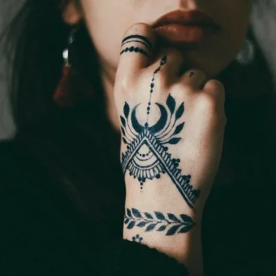 Tatuaje Temporales Juice Inkster Inkbox Women Henna Tattoo Sticker Tatu Waterproof Arm Body Tattoo Sticker Lower Price Black