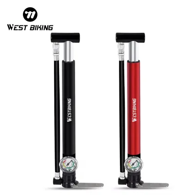 WEST BIKING High Quality Alloy Cycling Inflator Bicycle Tire Pump Mini Convenient Hand Portable CO2 Air Bike Pump