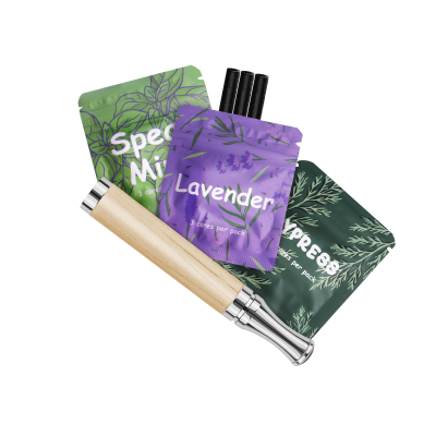 Portable Oils Depression Anxiety Free Herbal and Stress Relief Supplements Lavender Puffer Pen Aromatherapy Nasal Inhaler Sleep