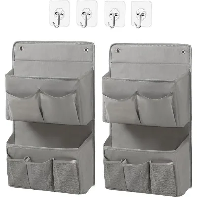 Wall-mounted storage racks in the dormitory, underwear, socks, bags, hanging organization , net pockets, and behind door