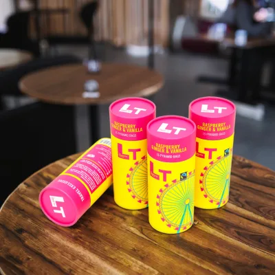 Customizable Cardboard Paper Tube for Packaging Coffee Cups and Mugs Gift Box for Coffee Lovers