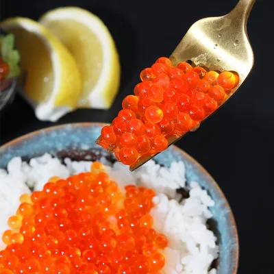 Factory Customization Premium Fresh Salmon Roe Salmon Eggs Alaska Chum Salmon Red Caviar for Sushi and Sashimi Wholesale