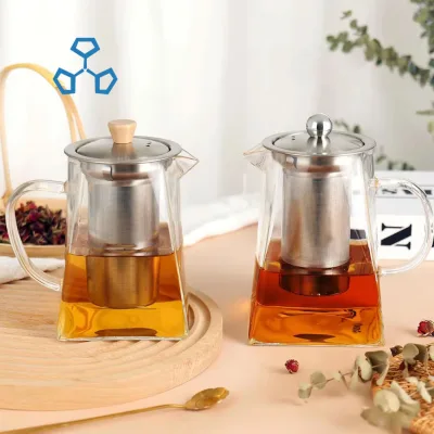 Wholesale European Style Simple Household Tea Set Heat-Resistant Transparent Glass Teapot with Cups Coffee & Tea Sets