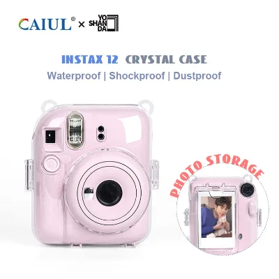 Instant Mini 12 Camera Protective Transparent Plastic Hard Case with Photo Storage instant Camera protective case wholesale