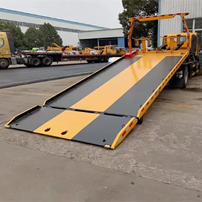 New Model DAYUN 4x2 Flatbed Towing Truck Euro 6 Emission Standard 4 Ton Road Wrecker Tow Truck