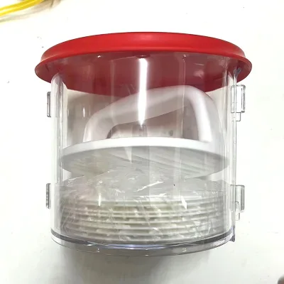 Wholesale Hamburger Patty Maker Press with 8 Wax Discs Storage Barrel Dual Weight Markings 1/4 1/3 lb BBQ Tool