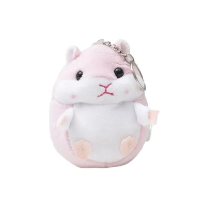 Cute Hamster Plush Keychain Soft Small Stuffed Hamster Doll Bag Charm Kawaii Backpack Pendant Holiday Party Decor Gift for Kids