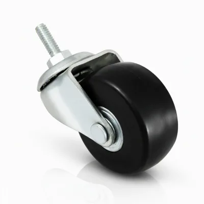 No Brake Furniture Caster Wheels Steel Bracket PP Wheel Universal Swivel Casters