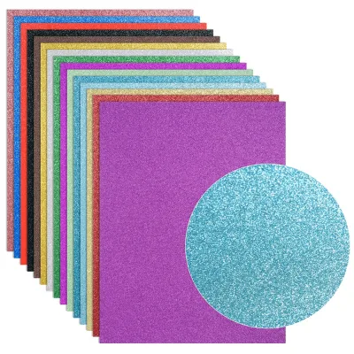 Cheap Premium Flash Glitter Frosted Sparkling Cardstock for Cake Toppers Party Cardmaking