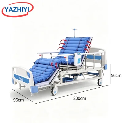 YAZHIYI Full Curve Multifunctional Nursing Bed With Latex Palm Mattress Full Turn Over Design For Home Elderly Patient Care
