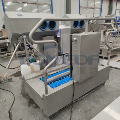 Automatic Induction Spray Foam Disinfection Equipment Electric Hygiene Entrance Sanitary Station Boots Washer for Food Plant