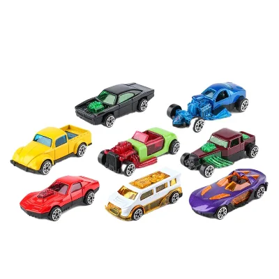 60 Pcs City Car Alloy Body Inertia Driving 1/72 Die Cast Model Car for Kids Age 3+