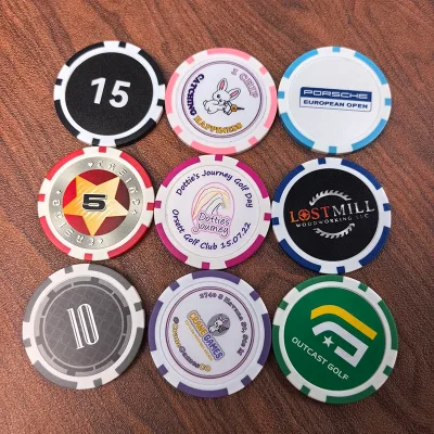 Free Design Customized Samples Durable Ceramic Poker Chips Casino Accessories Texas Blackjack Pieces