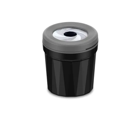 Personalized Black Easy to Open Lid Good Quality Affordable Car Ashtray One-Touch Storage Car Trash Can