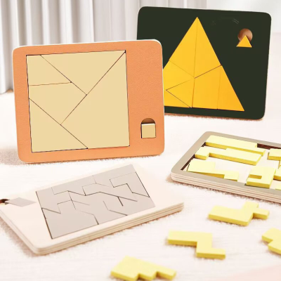 Wooden Impossible Puzzle Brain Teaser Fit Puzzle Toys