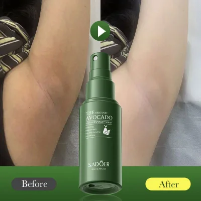 OEM SADOER Private Label Organic Avocado Anti-perspirant Spray Wholesale Long Lasting Fragrance Deodorant & Antiperspirant