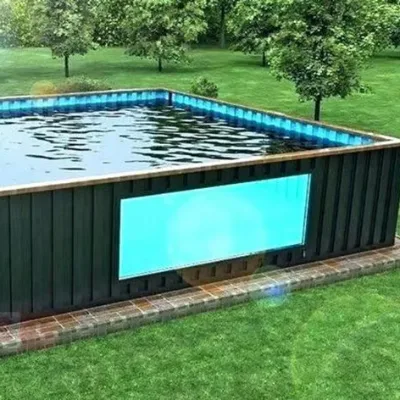 Double-sided Hot-dip Galvanized Steel Fully Assembled Portable Outdoor Swimming Pool Container Shandong