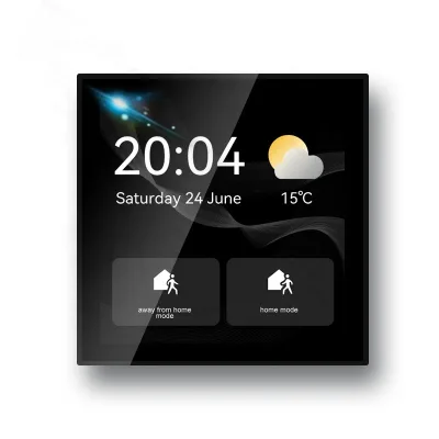 Wifi Zigbee Tuya  4-inch HD LCD Touch Screen Smart Home Multi-functional Control Panel In-wall