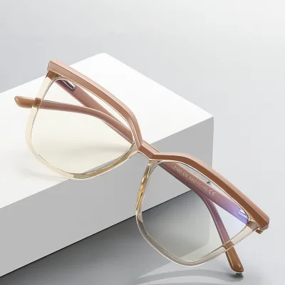 Wholesale 2025 New Unisex Solid Tr Optical Full Rim Eyeglasses Frames Flexible Anti Blue Light Fashionable Eco-Friendly Fast
