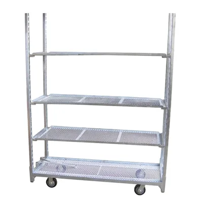 Agricultural Transport Cart Greenhouse Mobile Cart Metal Plant Trolley