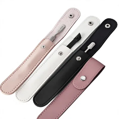 Cuticle Pusher and Tweezers Storage Bag with Magnetic Attraction Design Protective and Durable for Nail Salons